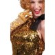 Deguisement Diva robe or a sequin or chic deluxe adulte