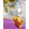 Bougie Etoile Pailletée Or 7 cm