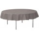 Nappe ronde intisse gris