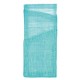 Pochette sinamay turquoise a couverts et serviette les 4