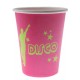 Gobelet carton disco fuchsia les 10