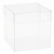 Boîte à dragées cube transparent 4 cm les 6