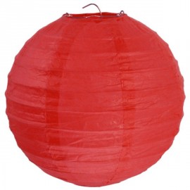 Lanterne Boule Chinoise Papier Rouge 50 cm