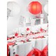 Lanterne Boule Chinoise Papier Rouge 50 cm