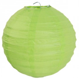 Lanterne Boule Chinoise Papier Vert Anis 50 cm