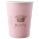 Gobelet Princesse carton rose les 6