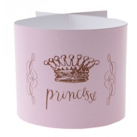 Ronds de serviette Princesse rose les 6