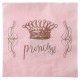 Serviette de table Princesse rose les 20