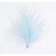 Plumes bleu ciel 7 cm les 20