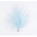 Plumes bleu ciel 7 cm les 20