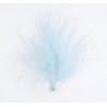 Plumes bleu ciel 7 cm les 20
