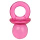 Mini Tétines Déco Fuschia Transparentes 2 cm les 12