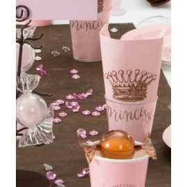 Serviettes de table Princesse rose les 20