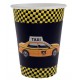 Gobelet New York Taxi Carton Noir les 10