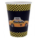 Gobelets New York Taxi Carton Noir les 10