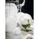 Lanterne boule chinoise papier blanc deco mariage