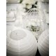 Lanterne boule chinoise papier blanc deco chic