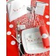 Serviette de table Vive les maries deco mariage blanc rouge