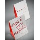 Marque table Vive les maries Blanc Rouge les 6 