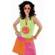 Deguisement fluo hippie peace femme 