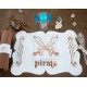 Set de table Pirate Bleu ciel les 6