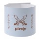 Ronds de serviette Pirate Bleu ciel les 6