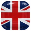 Assiettes Angleterre drapeau Anglais 23 cm les 10