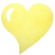 Set de table coeur intissé jaune les 50