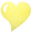 Sets de table coeur intissé jaune les 50