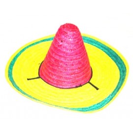 Chapeau Mexicain Multicolore (Sombrero)