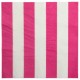 Serviettes de table Rayées Fushia Blanc les 20
