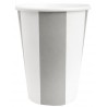 Gobelets Carton Rayé Gris Blanc les 10