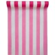 Chemin de Table Intissé Rayé Fushia Blanc 5 M