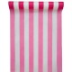 Chemin de Table Intissé Rayé Fushia Blanc 5 M