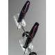 Plume Glamour Noire Fushia 16 cm les 6