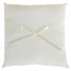 Coussin alliance coton ivoire et noeud ruban