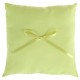Coussin alliances coton vert anis