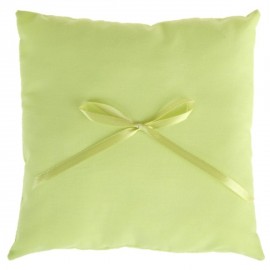 Coussin alliances coton vert anis