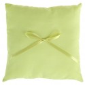 Coussin alliances coton vert anis