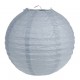 Lanterne boule chinoise papier gris 30 cm les 2