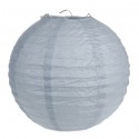 Lanternes Boule Chinoise Papier Gris 30 cm les 2