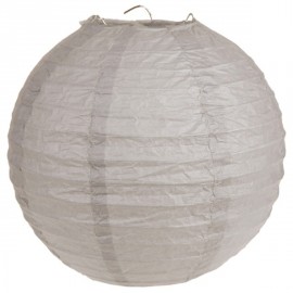 Lanterne Boule Chinoise Papier Taupe 50 cm