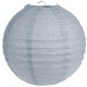 Lanterne boule chinoise papier gris 50 cm