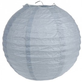 Lanterne Boule Chinoise Papier Gris 50 cm