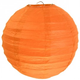 Lanterne Boule Chinoise Papier Orange 50 cm