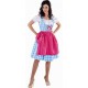 Costume Bavaroise Dirndl Bleu turquoise Deluxe Femme