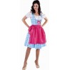 Costume Bavaroise Dirndl Bleu turquoise Deluxe Femme