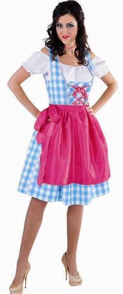 Robe Dirndl Bavaroise Pour Femme – Costume Traditionnel Oktoberfest 3 Pièces