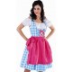 Costume Bavaroise Dirndl Bleu turquoise Deluxe Femme