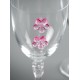 Perle fleur transparente couleur 2.1 cm les 10